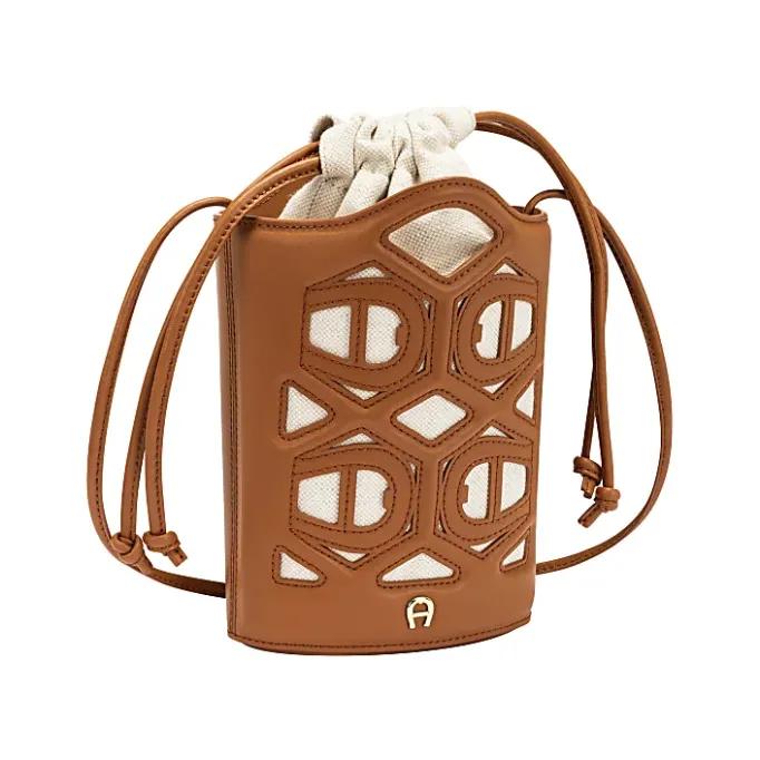 Aigner Leather Accessories-AZURRA phone pouch cognac brown