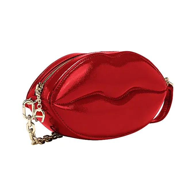 Aigner Leather Accessories-Bisou Pouch lipstick red