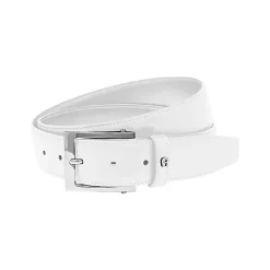 Aigner Belts-Business belt 3.5 cm white