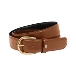Aigner Belts-Business belt 3.5 cm cognac brown