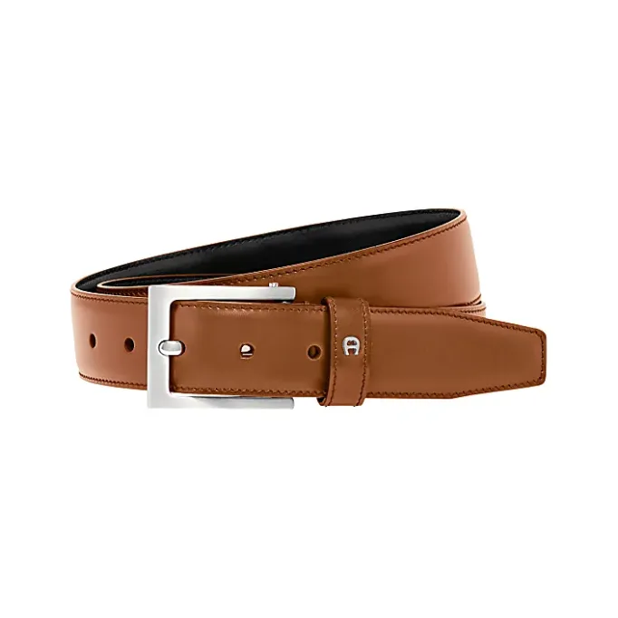 Aigner Belts-Business Belt 3,5 cm cognac brown