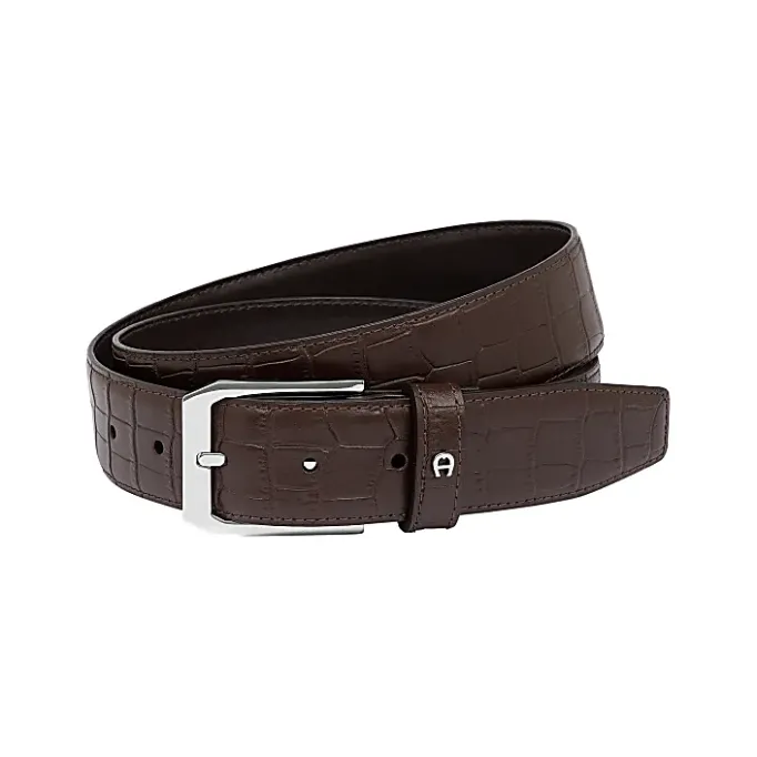 Aigner Belts-Business Belt 3.5 cm ebony