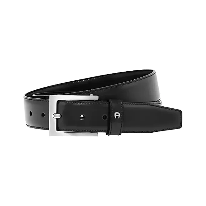 Aigner Belts-Business Belt 3,5 cm black