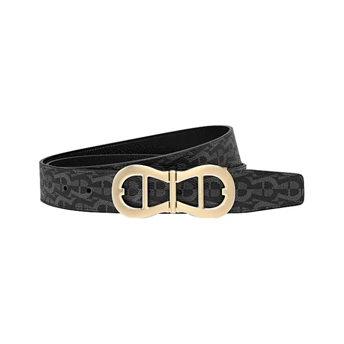 Aigner Belts-Business Reversible Belt 3.5 cm black