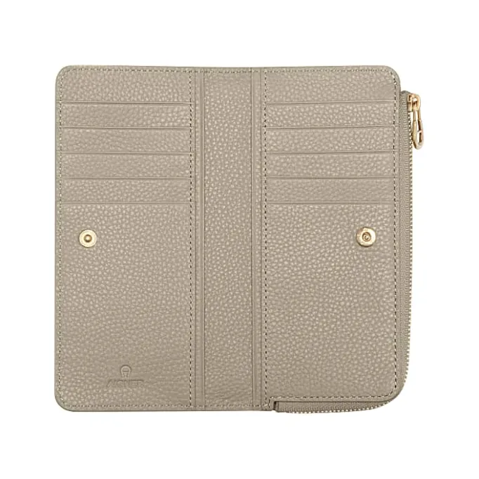Aigner Wallets-Camilla bill and card holder alpaca beige