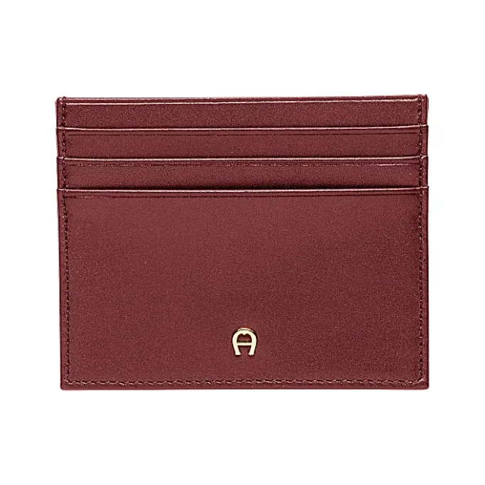 Aigner Wallets-CARD CASE antic red
