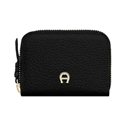 Aigner Wallets-CARRÉ SOFT card case black