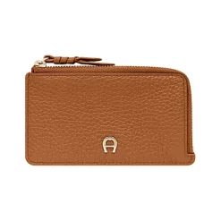 Aigner Wallets-Carré Soft card case cognac brown