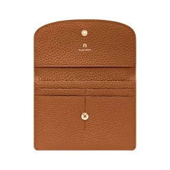 Aigner Wallets-Carré Soft card case cognac brown