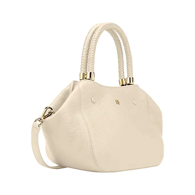 Aigner Bags-Carré Soft handbag M macadamia white