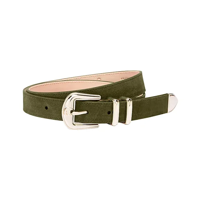 Aigner Belts-Casual belt 2.5 cm dark olive