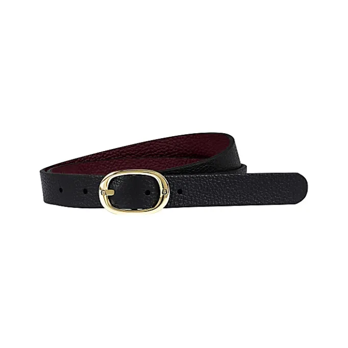 Aigner Belts-Casual Reversible Belt 2.5 cm burgundy