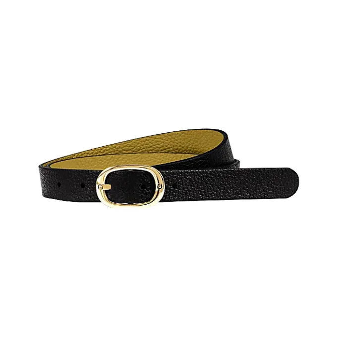 Aigner Belts-Casual Reversible Belt 2.5 cm Golden Olive