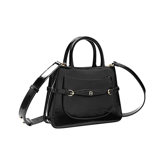 Aigner Bags-Cavallo Lacca handbag M black