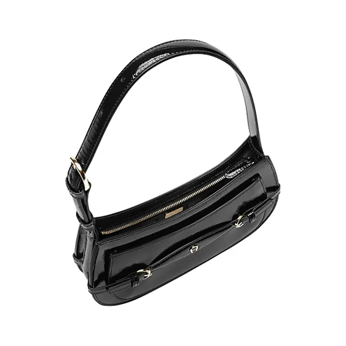 Aigner Bags-Cavallo Lacca mini bag XS black