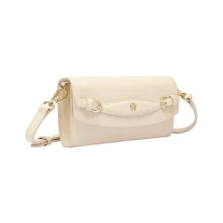 Aigner Leather Accessories-CAVALLO Wallet on chain macadamia white