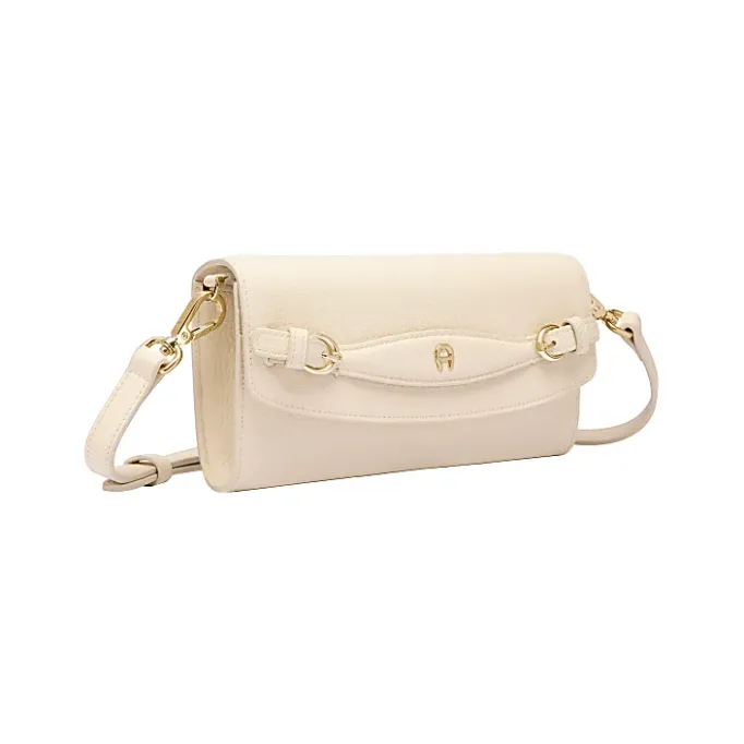 Aigner Leather Accessories-CAVALLO Wallet on chain macadamia white