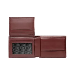 Aigner Wallets-COMBINATION WALLET antic red