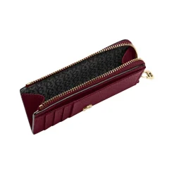 Aigner Wallets-Delia card case burgundy