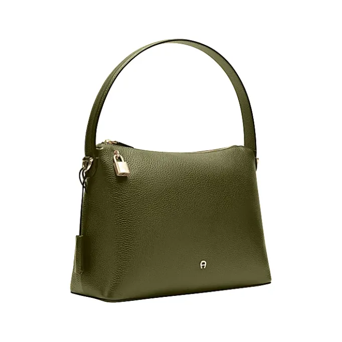 Aigner Bags-Delia hobo bag M dark olive