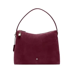 Aigner Bags-Delia Suede hobo bag L burgundy