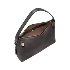 Aigner Bags-Delia Suede hobo bag L night grey