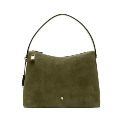 Aigner Bags-Delia Suede hobo bag L dark olive