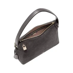Aigner Bags-Delia Suede hobo bag M night grey