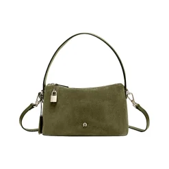 Aigner Bags-Delia Suede hobo bag S dark olive