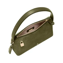 Aigner Bags-Delia Suede hobo bag S dark olive