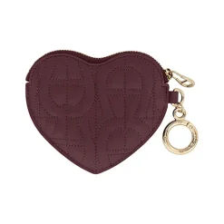 Aigner Leather Accessories-Diadora Heart case port red