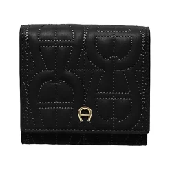 Aigner Wallets-Diadora logo card case black
