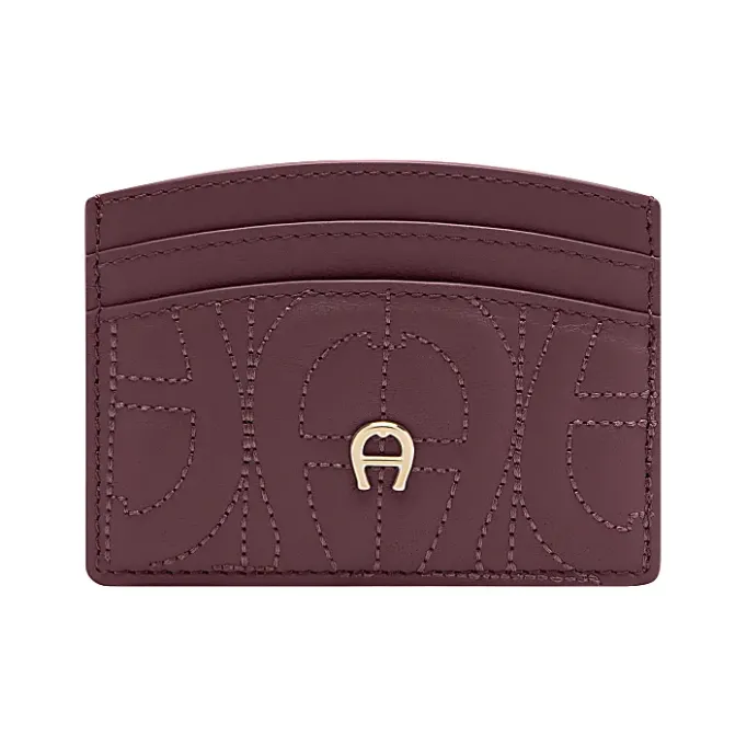 Aigner Wallets-Diadora Logo card case port red
