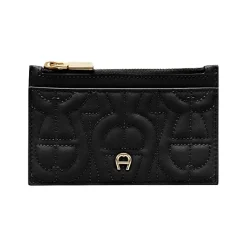 Aigner Wallets-Diadora logo card case black