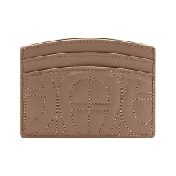 Aigner Wallets-Diadora Logo card case Oat Beige