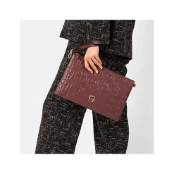 Aigner Leather Accessories-Diadora Pouch M port red