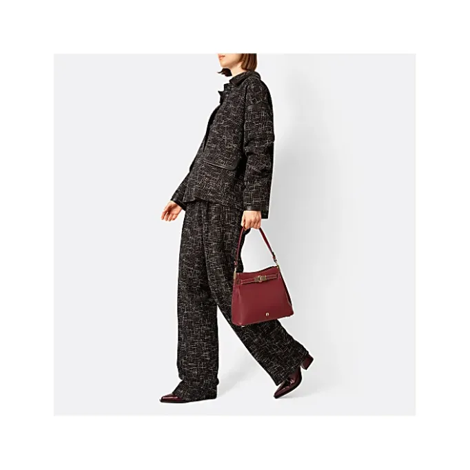 Aigner Bags-Farah hobo bag M iron grey