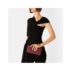 Aigner Leather Accessories-Farah Wallet on Strap burgundy