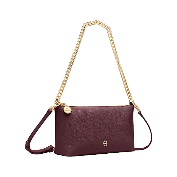 Aigner Leather Accessories-Fashion bag with chain port red