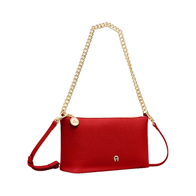 Aigner Leather Accessories-Fashion bag with chain lipstick red