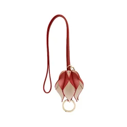 Aigner Keychains & Key Cases-FASHION key pendant Leather burnt red