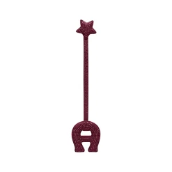 Aigner Leather Accessories-Fashion pendant A-logo & star burgundy