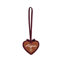 Aigner Leather Accessories-Fashion Pendant Gingerbread Heart burgundy