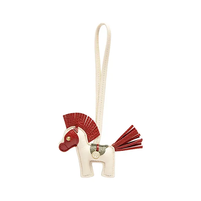 Aigner Leather Accessories-Fashion Pendant Horse macadamia white