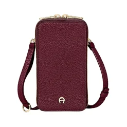 Aigner Leather Accessories|Phone Cases-Fashion Phone Pouch burgundy