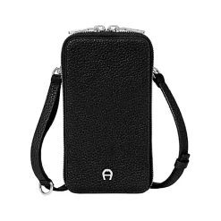 Aigner Leather Accessories|Phone Cases-Fashion Phone Pouch black