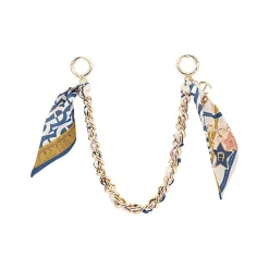 Aigner Leather Accessories-FASHION shoulder strap with scarf Porcelain Blue