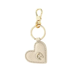 Aigner Keychains & Key Cases-Heart Keychain macadamia white