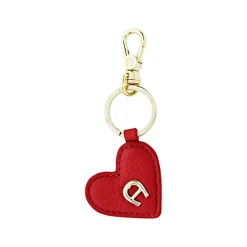 Aigner Keychains & Key Cases-Heart Keychain lipstick red