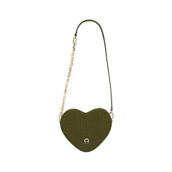 Aigner Bags-Heart Pouch dark olive